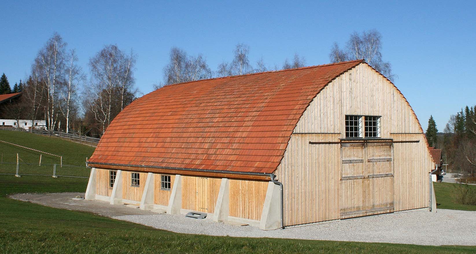 Zollinger Halle im Freilichtmuseum Glentleiten © Bezirk Oberbayern, Archiv Freilichtmuseum Glentleiten